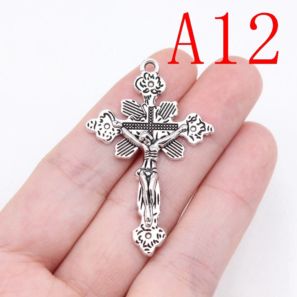 Big Cross Charms Decoration Vintage Jewelry Tools