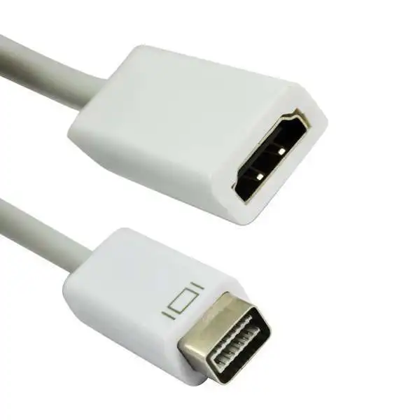 Mini DVI to Hdmi/VGA Adapter Cable White for the Imac (Intel Core Duo), Macbook, and 12-inch Powerbook G4, with Mini-dvi Port