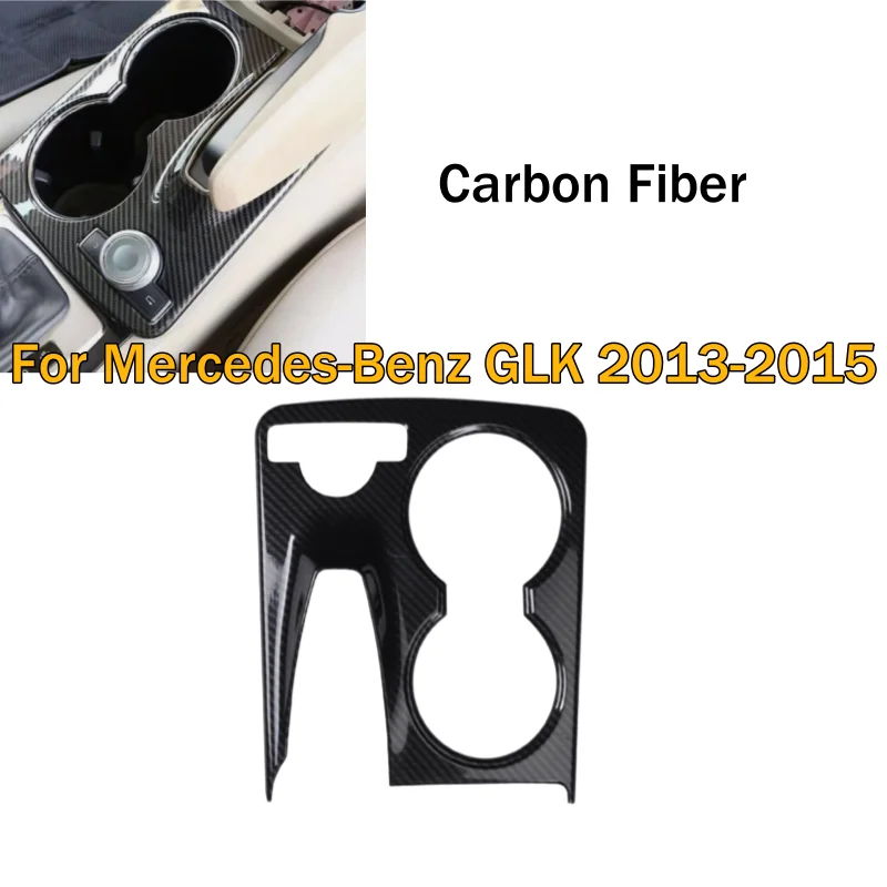 

Carbon Fiber Water Cup Holder Panel Cover For Mercedes-Benz GLK 2013-2015