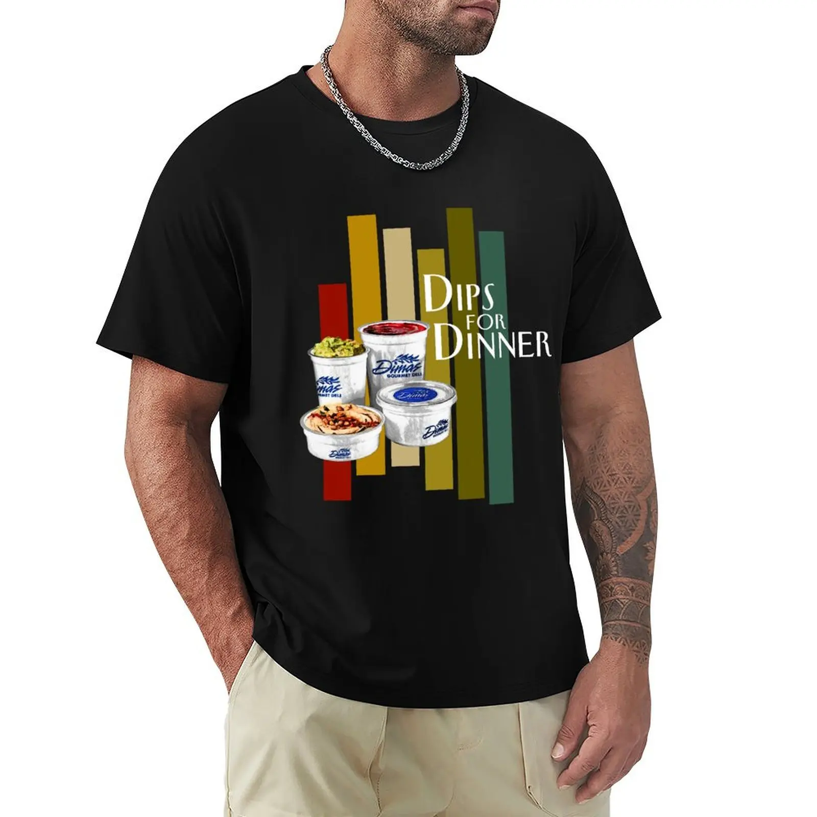 

Dips for Dinner T-Shirt funny shirt cotton graphics plus size clothes anime figures plain black t shirts men