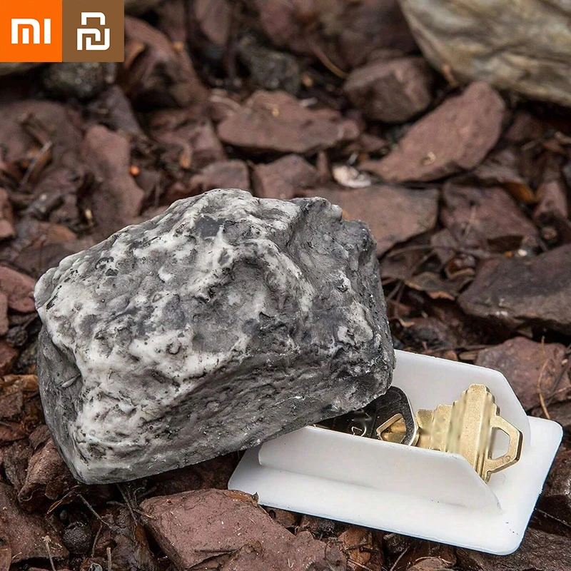 

Xiaomi Youpin Скрытый порог для ключей Украшенный камнем Скрытый ящик для хранения Открытый двор Смола Скрытый сейф для ключей