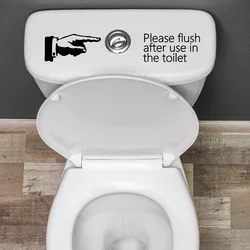 Fashion Home Decoration Toilet Stickers Creative Bathroom Stickers Push This Button Notes Waterproof Decor Paste 2026 Christmas