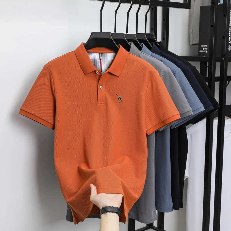Klassisches Sommer-Produkt der Marke Paul Pony: besticktes, reines Baumwoll-Polohemd mit kurzen Ärmeln, ideal für den täglichen, bequemen Gebrauch und als lässiges Oberteil für Herren. – Detail 16