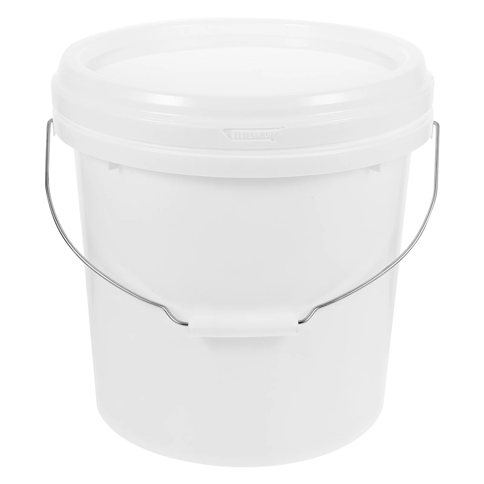 

Paint Bucket Storage Buckets with Lids Airtight Gallon Empty Outdoor Plastic Barrel Handle