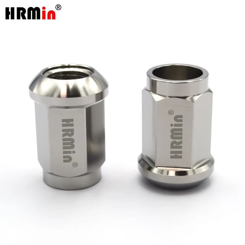 Automobile Vehicle Open Round End 19 Hex Spherical Seat Gr.5 Titanium Lug Nut M14x1.5mm for Toyota Tesla Ford