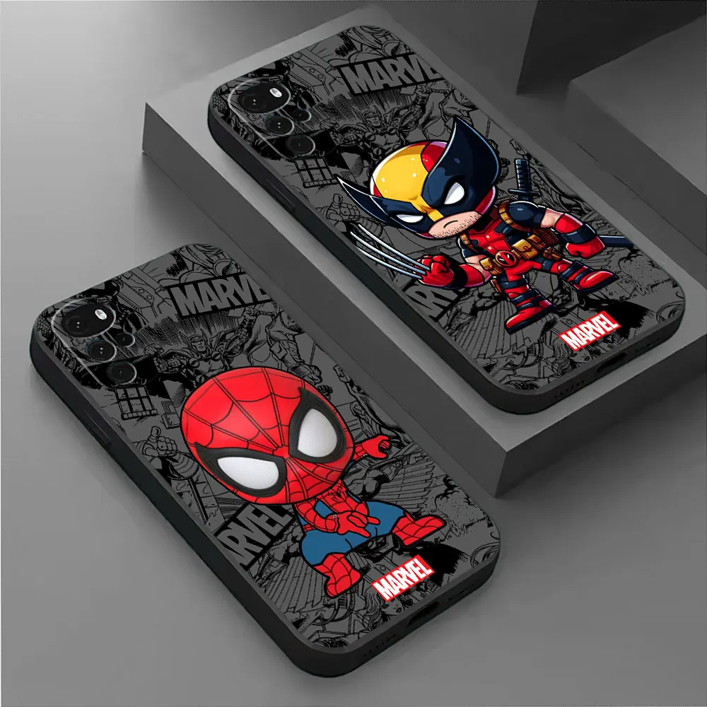 Marvel Deadpool Groot Phone Case for Motorola Moto G71 G72 G51 G52 G53 G22 G60 G73 G60s G30 G31 G50 G32 TPU Soft Cover Cases