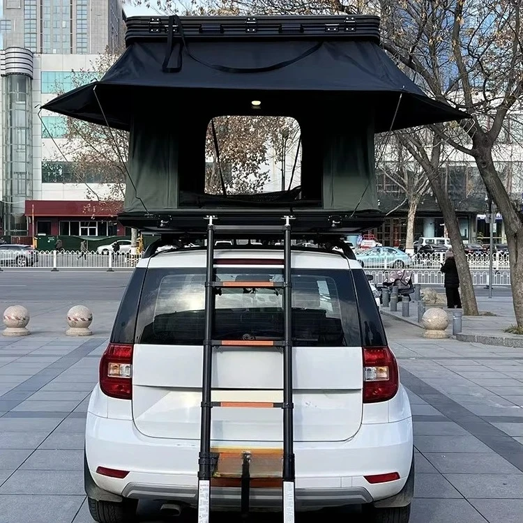 

Sale Outdoor Car Roof Tent Aluminum Alloy Camping Foldable Four Season Waterproof Double Layer
