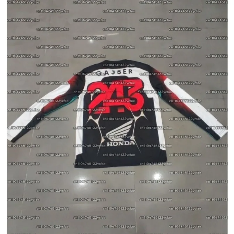

HONDA GAJSER #243 Autumn Classic Retro Motocross Racing Shirt Men Breathable Quick Drying Fashionable Casual Sports Long Sleeve