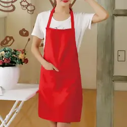 Unisex Apron with Pockets Kitchen Apron Adjustable Straps Cooking Apron for Grill Restaurant Bar Cafes