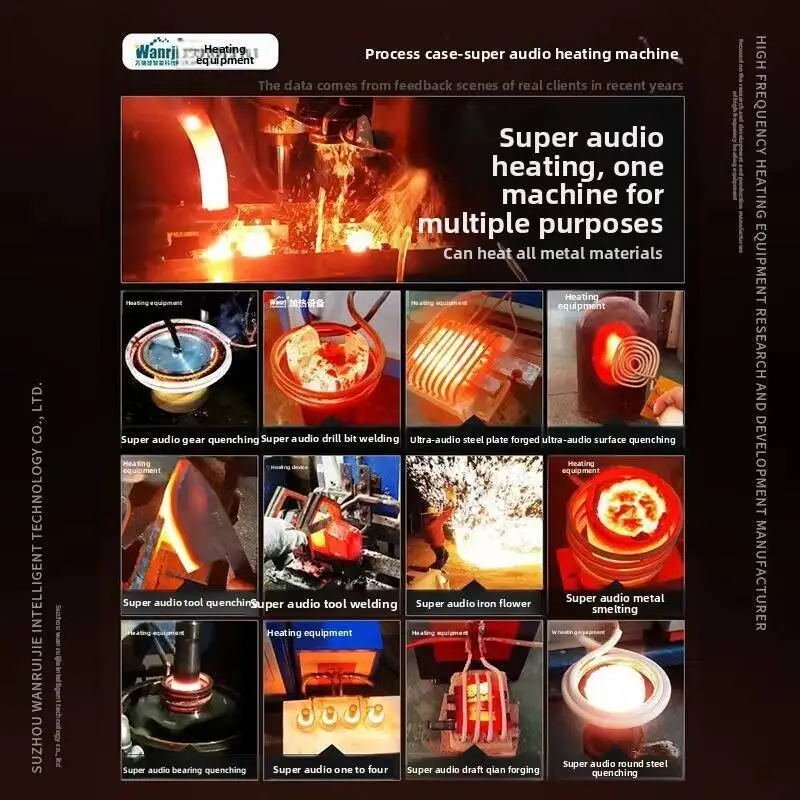 All-Solid State Ultra-Audio Induction Heater Machine Drum Heat Set Forging Quenching Annealing Heating Equipment