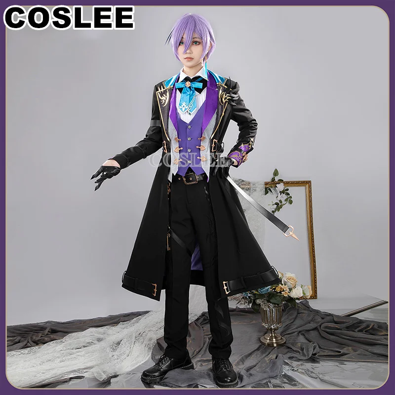 COSLEE Vtuber Sakaki Ness Cosplay Costume NIJISANJI 3skm Fashion Handsome Uniform Suit Halloween Party Outfit Men New