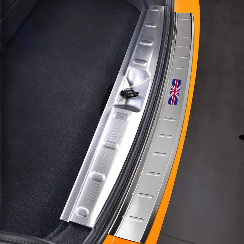 For Mini Cooper F55 5 Doors F56 3 Doors Car Rear Bumper Sticker Trunk Guard Protective Door Sill Cover Trim Car Accessories 2023