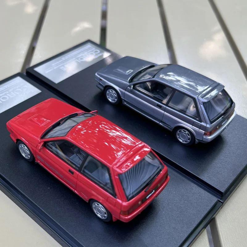 Hi-story ręcznie robione modele samochodów w skali 1:43, TOYOTA COROLLA Ⅱ RETRA GP TURBO SPORTS 1986, model z żywicy do kolekcji i ekspozycji