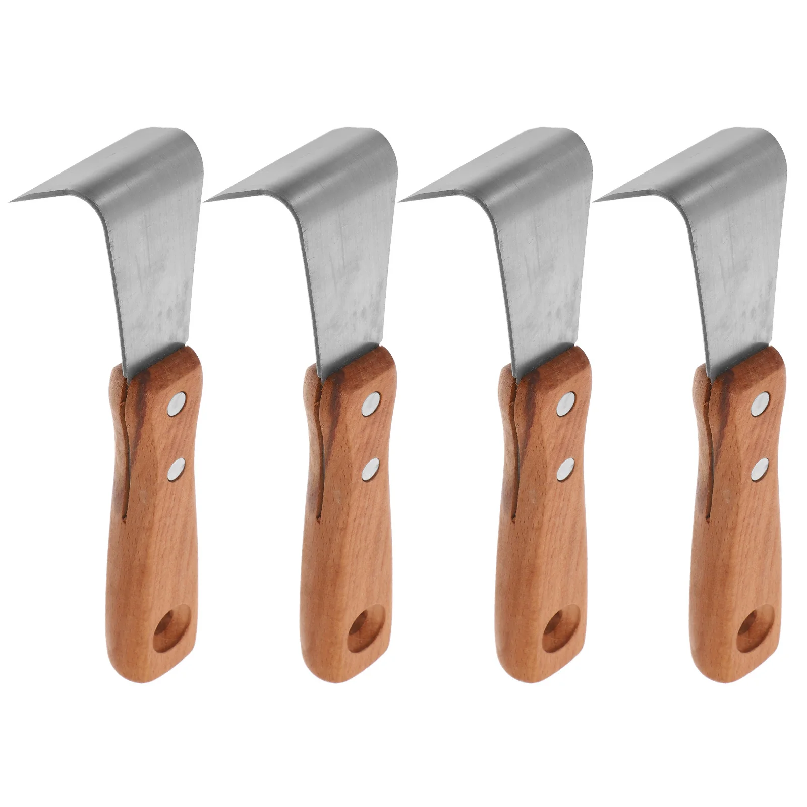 

4Pcs Tree Bark Removal Tool Forged Blade Hand Instrument for Bark Stripping Tree Pruning and Woodworking Metal Log Peelers