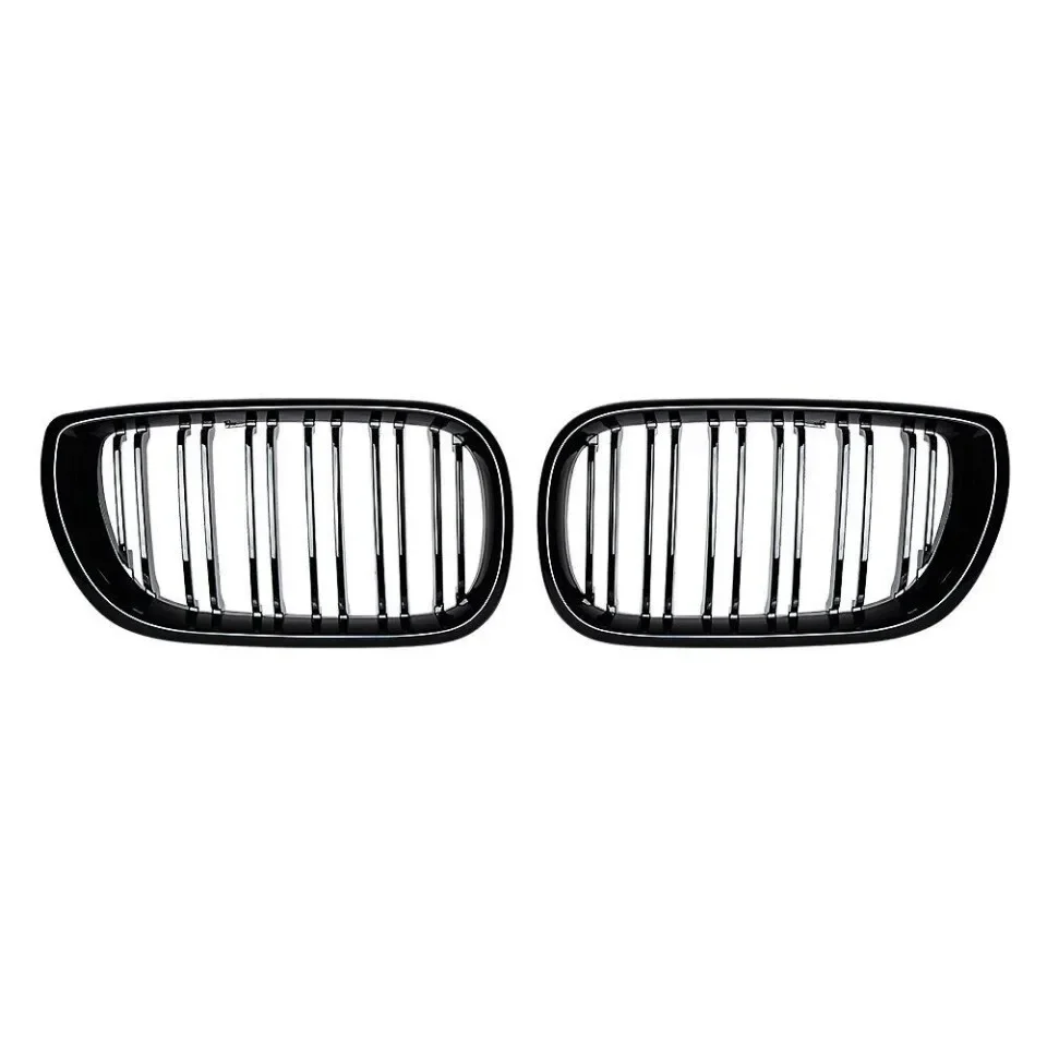 XVIP Gloss Single Line Style Front Nieren-Renngitter für BMW 3er E46 325i 4-Türer 2002–2004 obere Grills im Diamanten-Stil – Detail 9