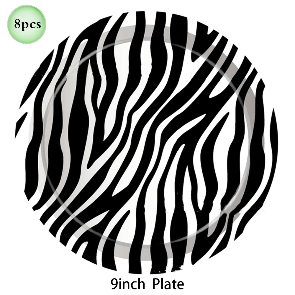 1 Satz Wald Tier Leopard Tiger Druck Platte Tischdecke Servietten Wald Banner Dschungel Safari wild eine Geburtstags feier Dekoration – Detail 13
