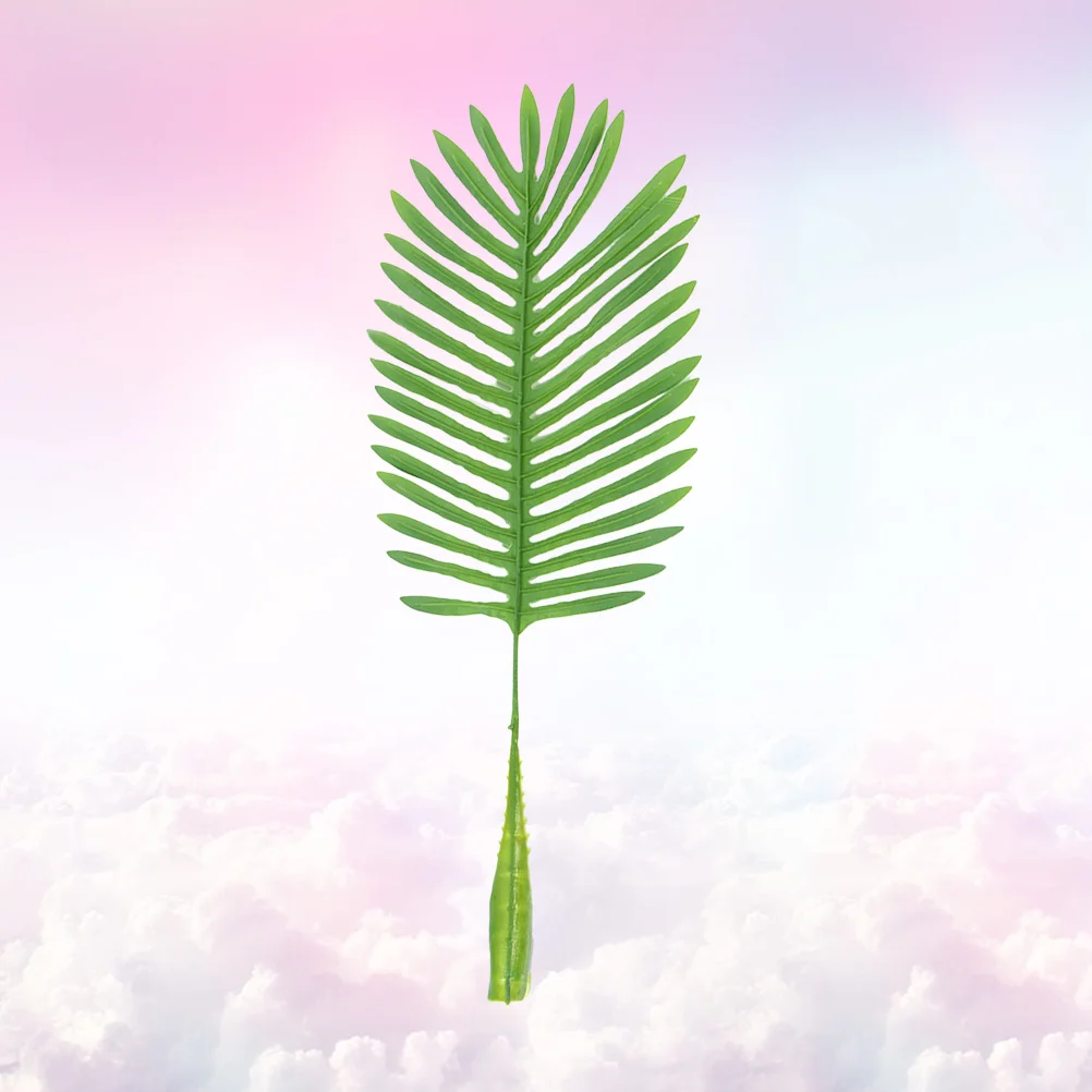 

5Pcs Simulation Coconut Leaves Light Green Fake Palm Leaves for Home Wall Decor Party Decoration Reusable Plastic