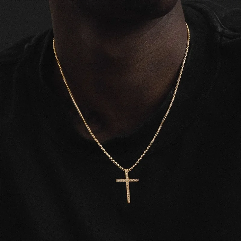 Men Stainless Steel Silver Color Twist Chain Necklace Hip Hop Basic Chain Necklace Fashion Jewelry Trend Accessories Gift