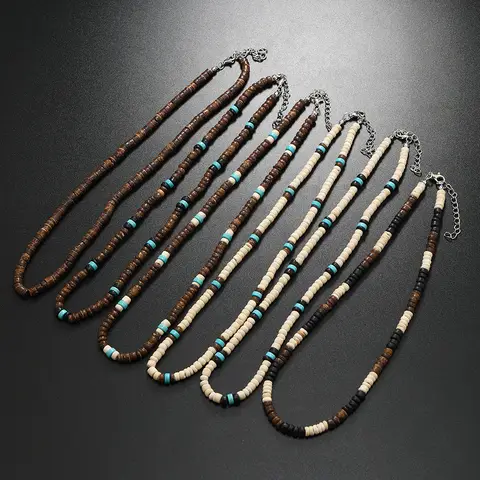bijoux collier homme style surfeur