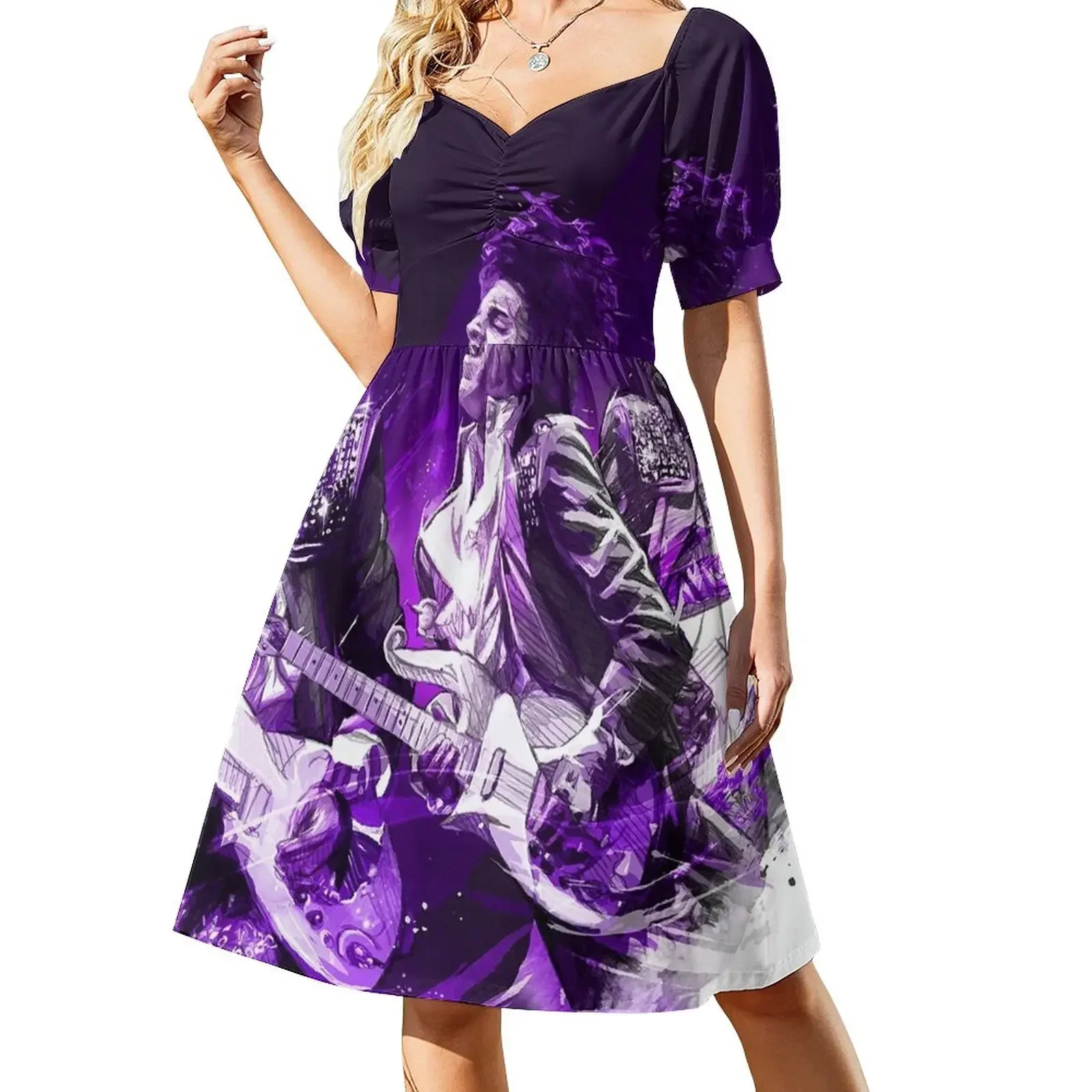 

Guitar Goods Short-Sleeved Dress prom dress 2025 summer dress daily prom clothes
