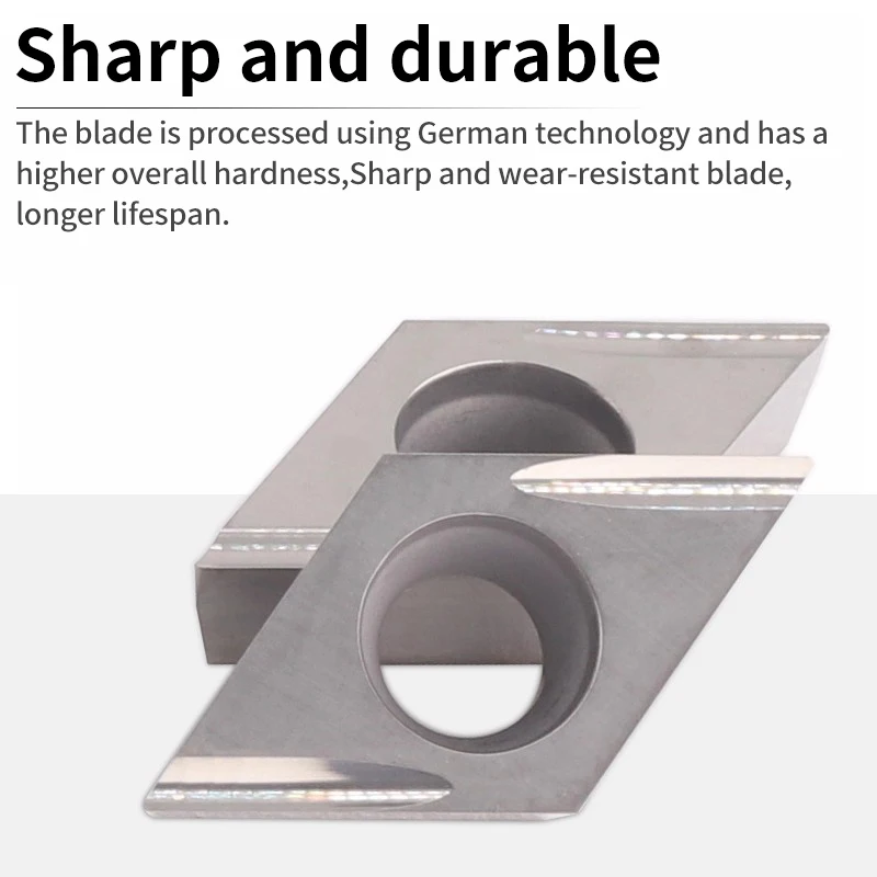 

CNC External Turning Insert R0.2 Front Sweep DCGT070202/11T304ER-U Diamond Finishing Insert