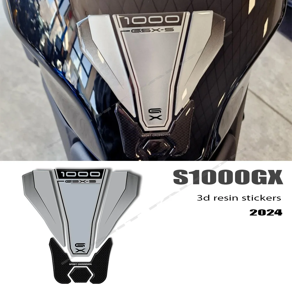 For GSX-S 1000 GX GSX-S1000GX 2024 3D Gel Resin Protection Sticker Decals Tank Pad 3D Motorcycle Tank Stickers