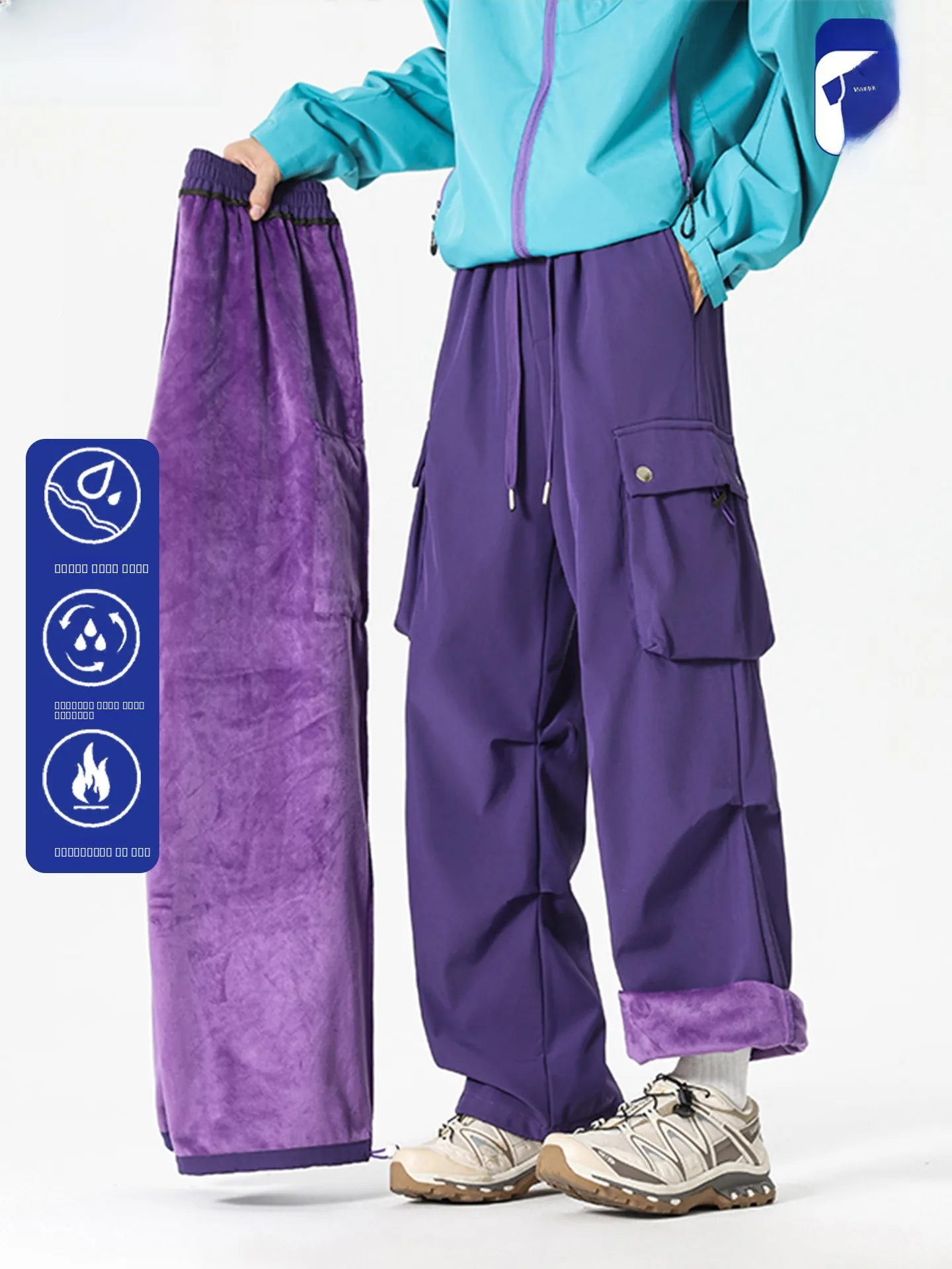 

Мужские утепленные брюки-карго Wassup Dozen для активного отдыха, прямые, теплые, повседневные, рабочие, из полиэфирного волокна