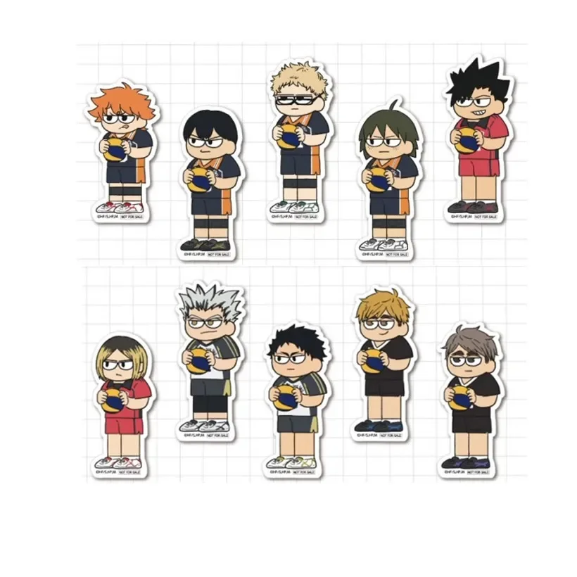 Game Shoyo Hinata Tobio Kageyama Tetsurou Kuroo Kenma Kozume Mini Figure Doll Anime Acrylic Stand Model Cosplay Toy Gift