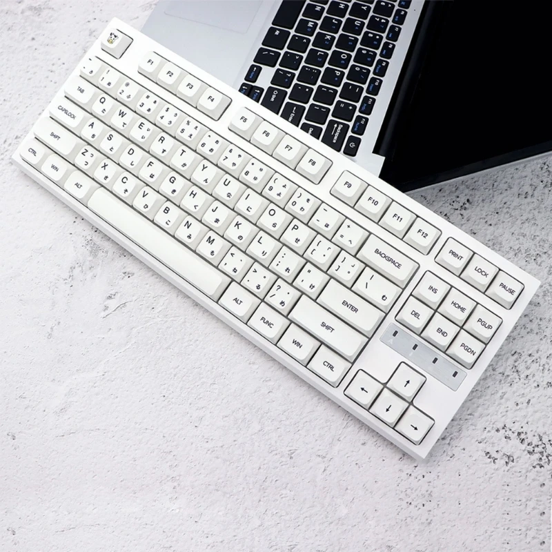 

XDA Height PBT Keycap Set in Milk White with for Keyboard Customization 126PCS