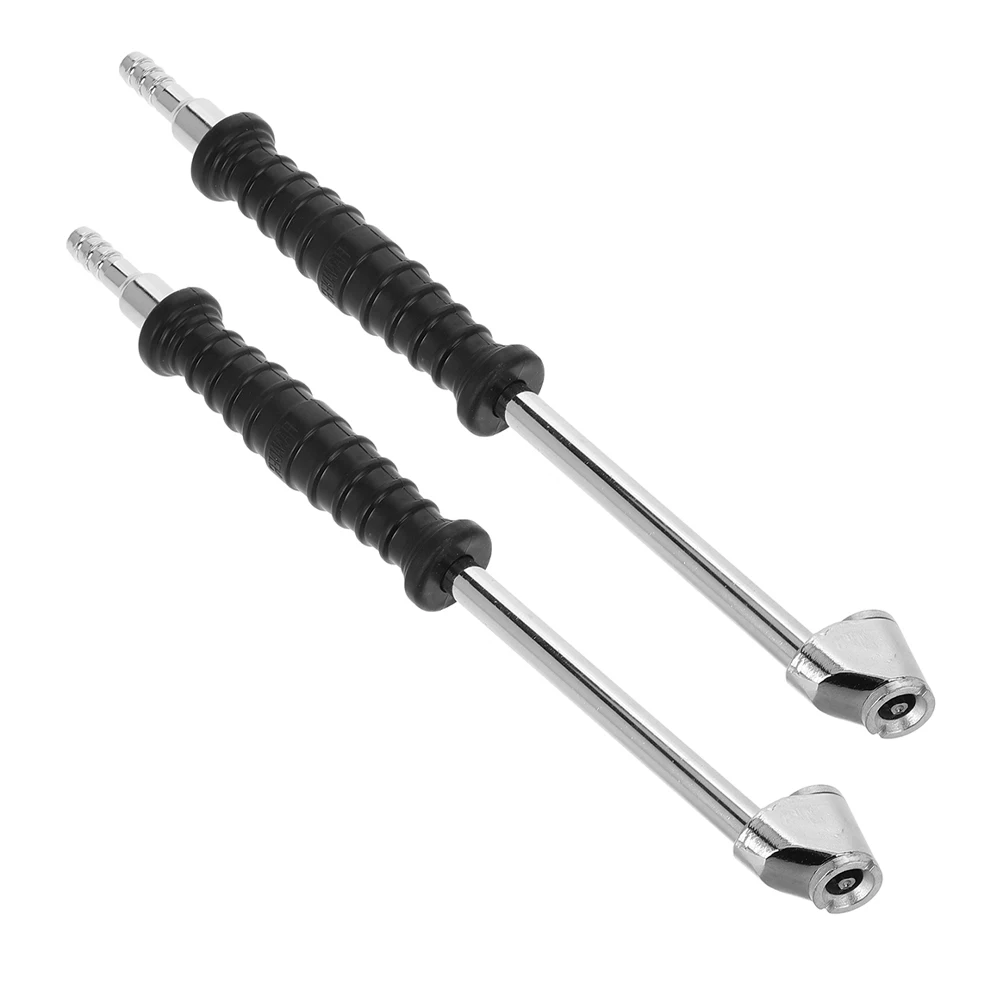 

2pcs Hand Crank Inflator Rod Durable Tire Air Pump Valve Connector Flexible Hose Tire Inflation Nozzle For Bicycles Trucks Car