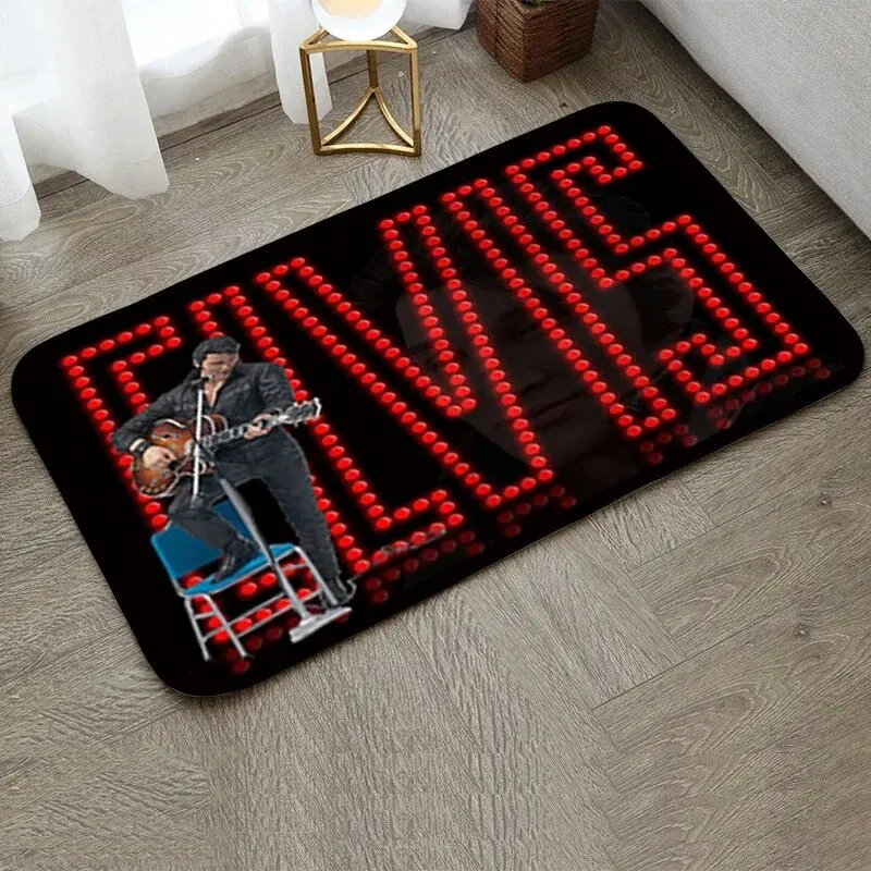 Elvis Room Mats Floor Mat Kitchen Carpet Foot Non-slip House Entrance Balcony Bath Rugs Home Hallway Door Washable Rug Bathroom