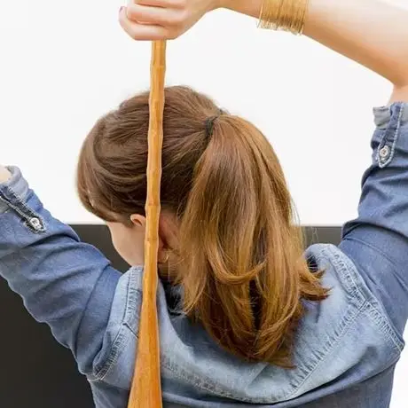 

19" Back Scratcher Aid Stick Scratching Massage Roller Long Wooden Body Large Stick for Men and Women Back Scratcher Massager