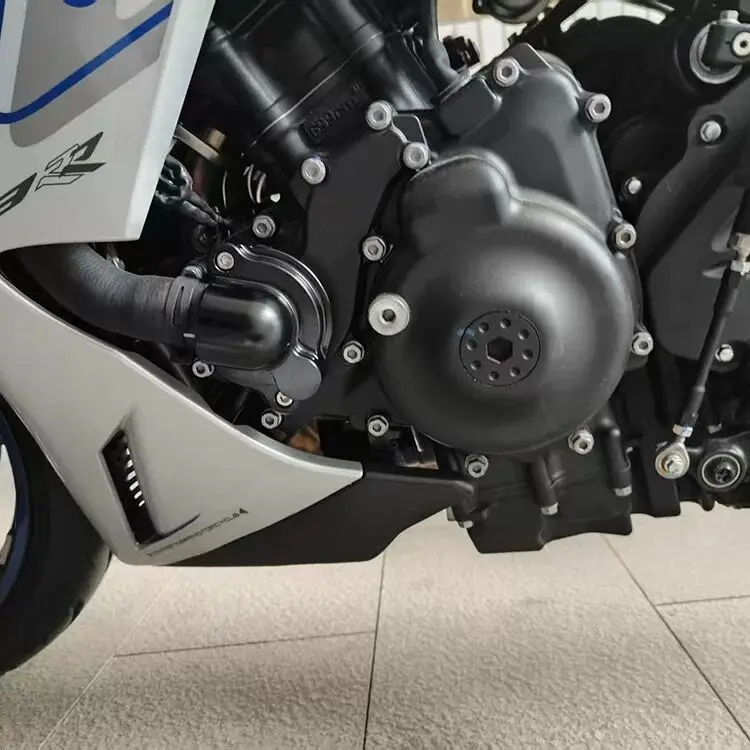 For Zontes 703RR/703F/R/T Modified Water Pump Cover Thickened Decorative Aluminum Alloy Protective Cover for Motorcycles Water