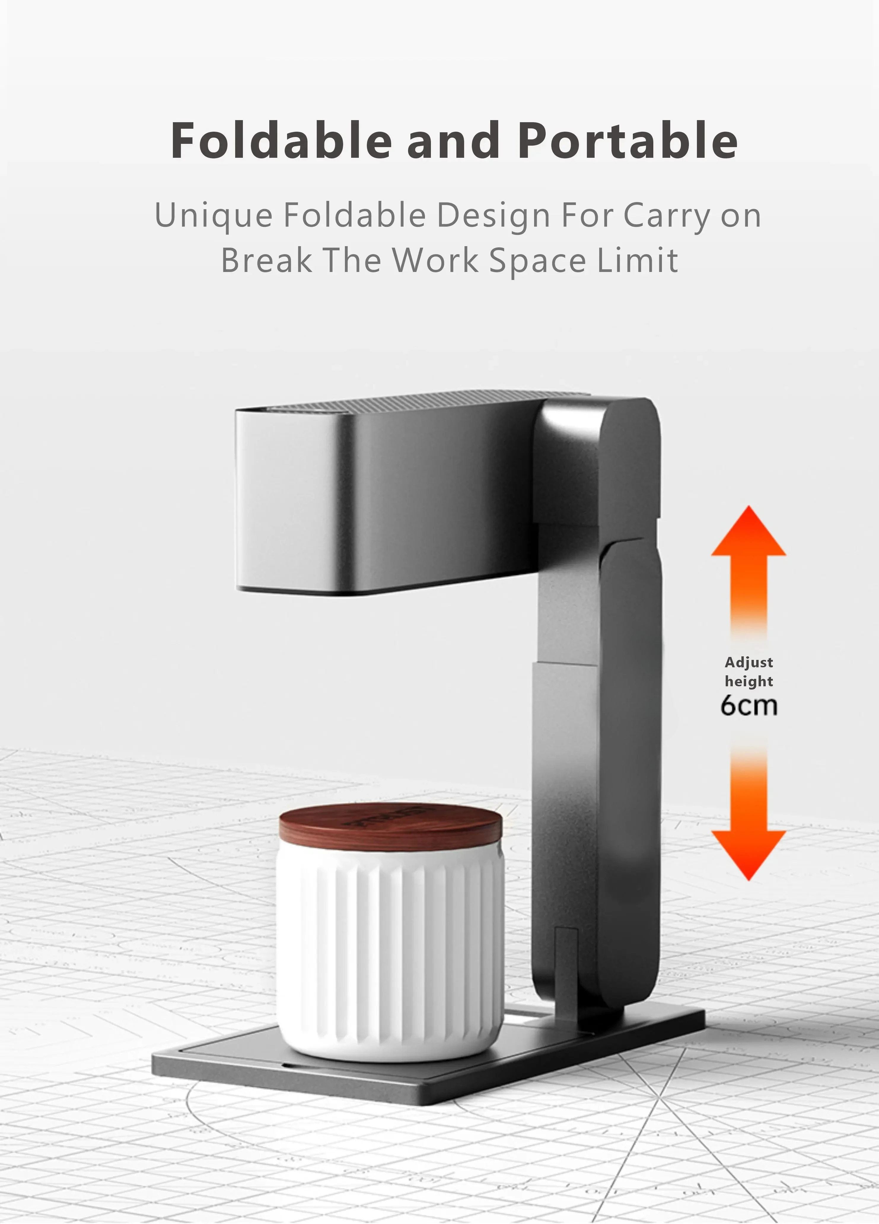 

DIY Laser Engraver Mini Portable Foldable Metal/Acrylic Cutter Autofocus Wood Laser Engraving Machine for Christmas Gift