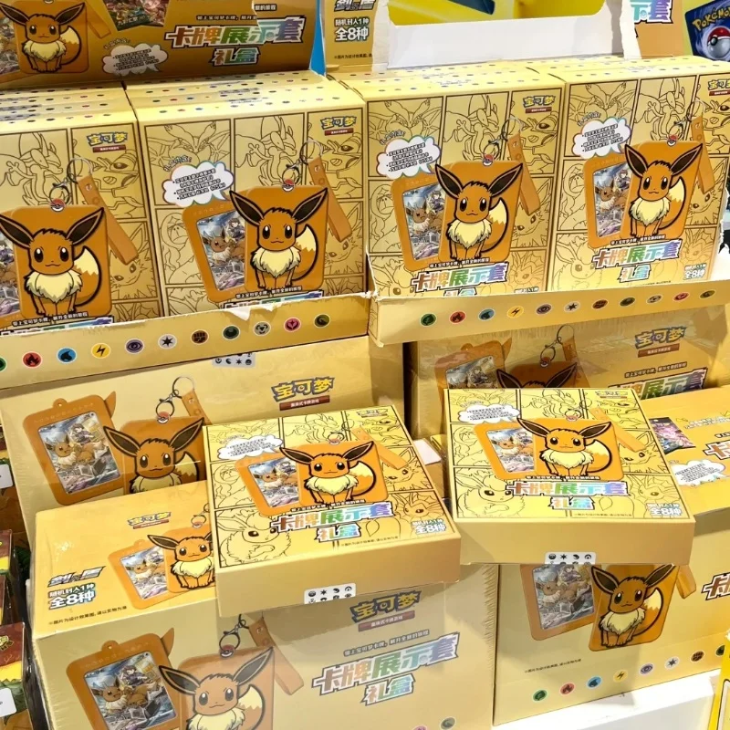 

Genuine Poké Mon Collection Swap Card Game Ieevee Series Display Set Bag Box Ptcg Chinese Collection Card Birthday Gift Toys