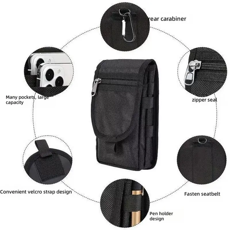Waist Bag Pocket Cell Phone Belt Pouch For Storing Mobile Phones And Tools
