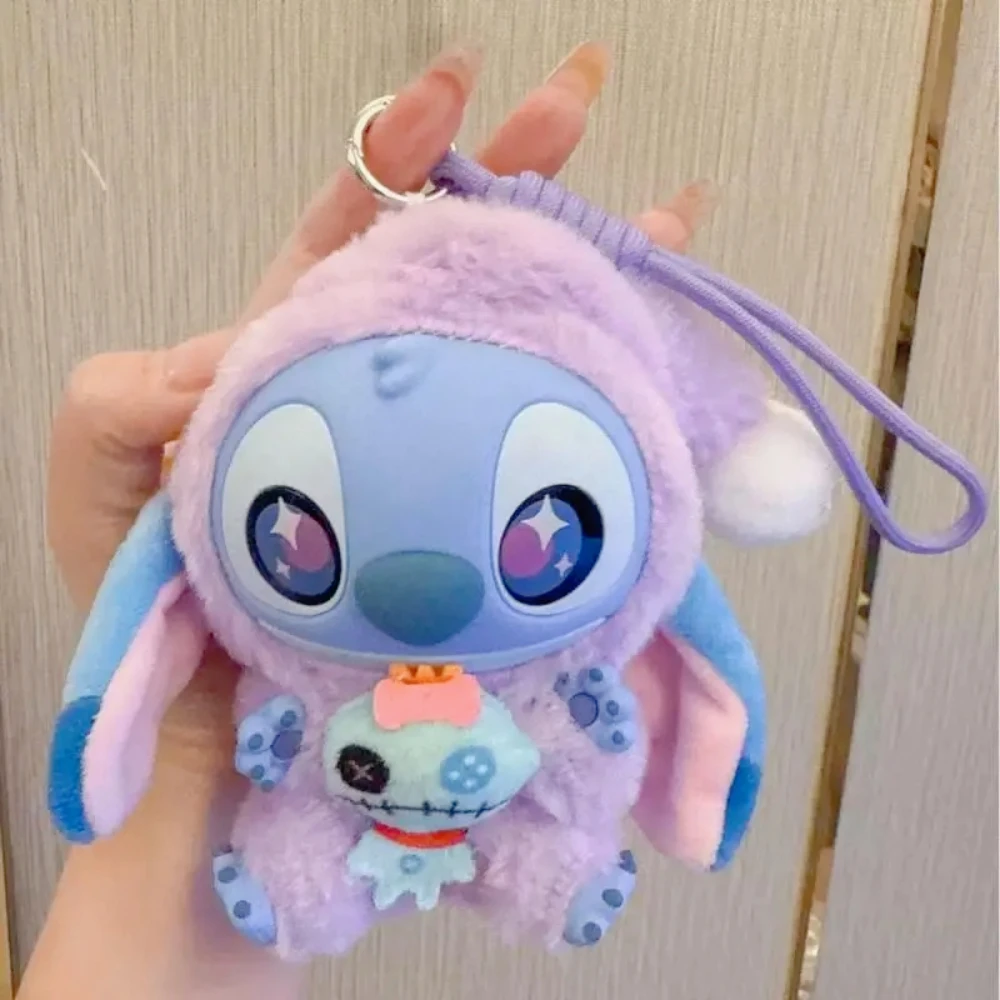 

High-Quality Stitch Toys Plush Doll Vinyl Eat Something Before Sleep Series Keychain Mystery Box Bag Pendant Decor Friend Gift ﻿