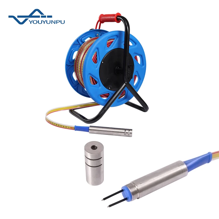 30m-500m Steel Rule Water Level Meter Portable Water Table Depth Meter Stainless Steel Cable Line Well Depth Meter