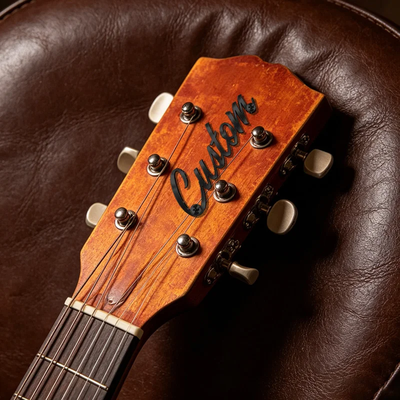 [Custom Item] Unique Font Nameplate, Guitar Decoration Nameplate, Headstock Nameplate, Music Lover's Collector's Item