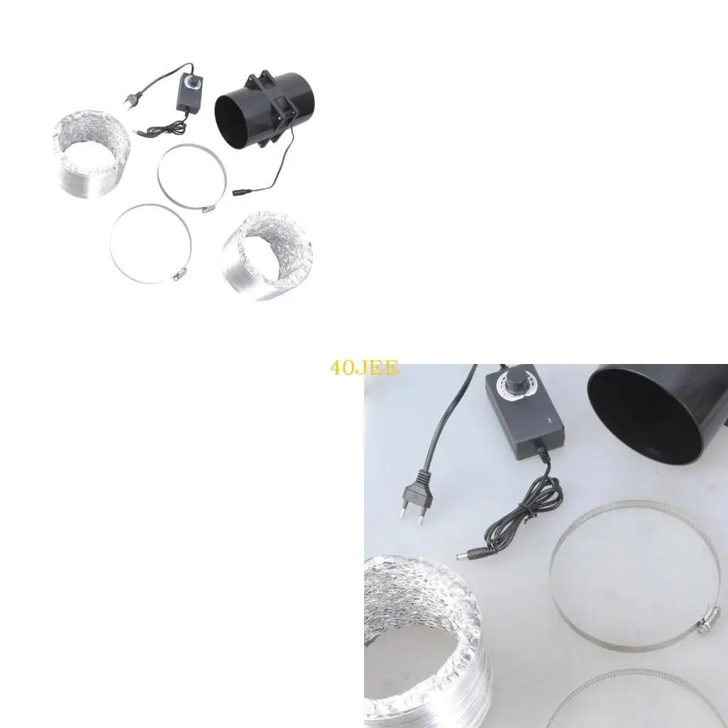 

40JE 7000RPM Extractor Fean Низкий шум встроенный вентилятор Duct Hydroponic Air Bower Fan для домашней ванной комнаты