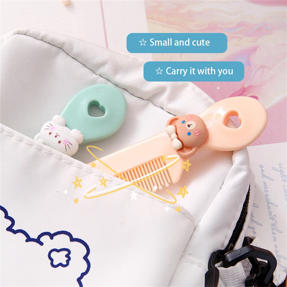 Round Head Comb Small Color Baby Body Care Toddler's Head Comb Portable Plastic Pregnant Baby Comb Rounded Comb Teeth Cartoon