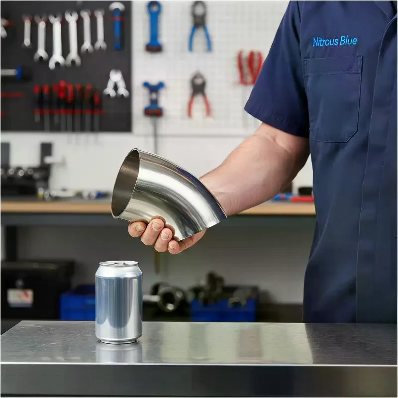 Sanitary Food Grade 45 Degree Weld Elbow 304 Stainless Steel, Polished Butt Weld Pipe Fitting 16-80mm OD Press Fitting