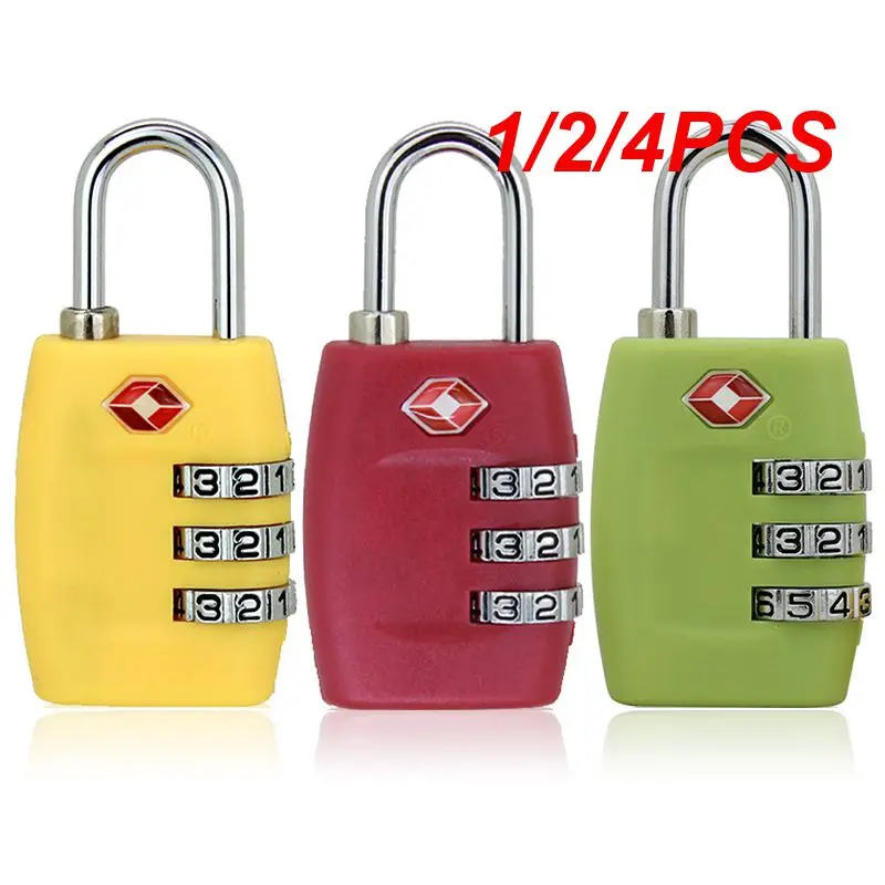 1/2/4PCS Position Resettable Lock TSA Luggage Lock High Security Sturdy Code Locker Travel Suitcase Duffle Bag Combination Lock