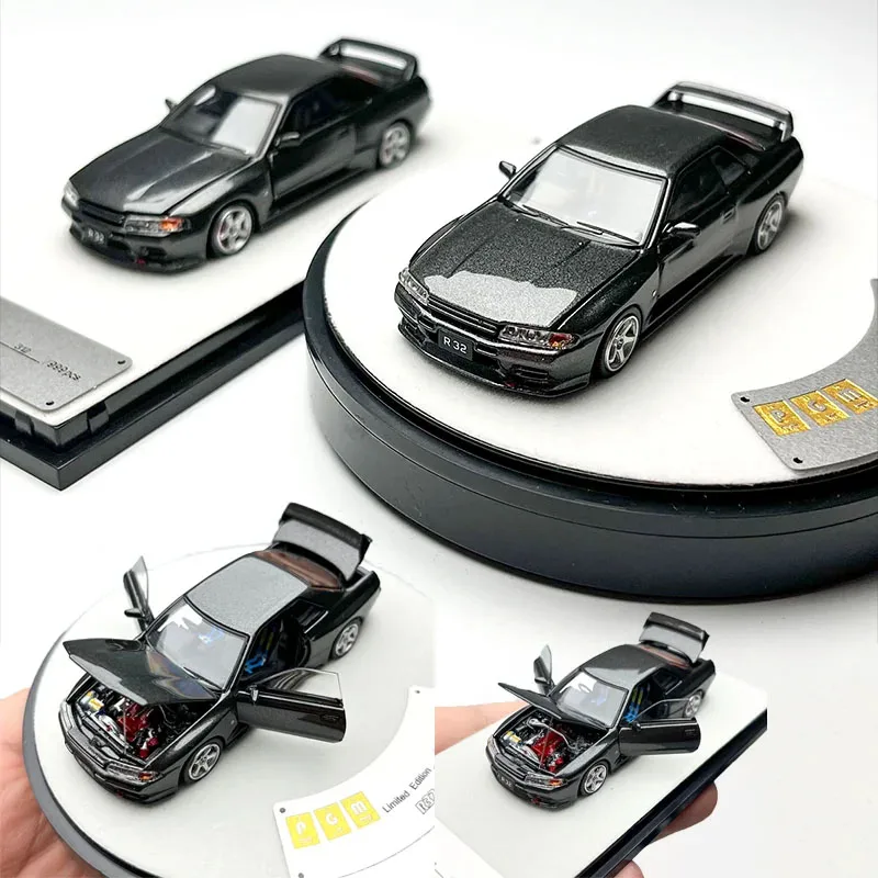

Модель автомобиля PGM 1:64 GTR R32 Wide-body из сплава, классика, сувенир для взрослых, статическая демонстрация