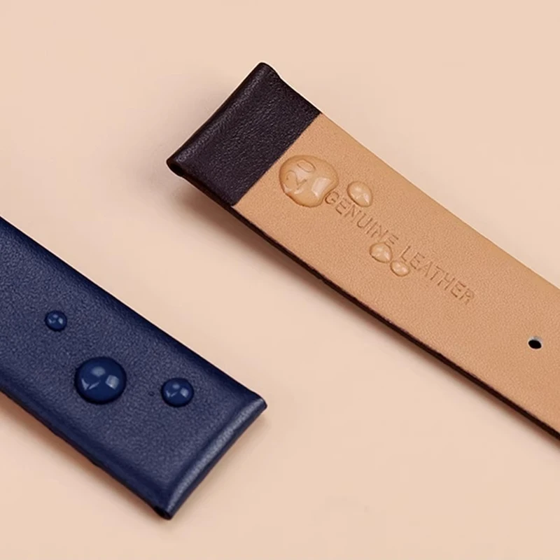 20 มม.สายนาฬิกาหนังวัวสำหรับคาสิโอ สควอต มูนเฟส MTP-M305 MTP-M300M/M300D หนังแท้สายนาฬิกาข้อมือสายรัดข้อมือ