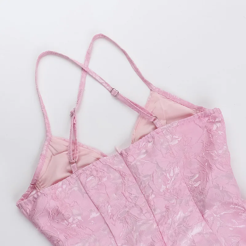 V 넥 드레스 여성 의류 스트랩 미니 스커트 서스펜더 드레스 레이디 섹시한 시골 스타일 달콤한 유행 뜨거운 여자 a 라인