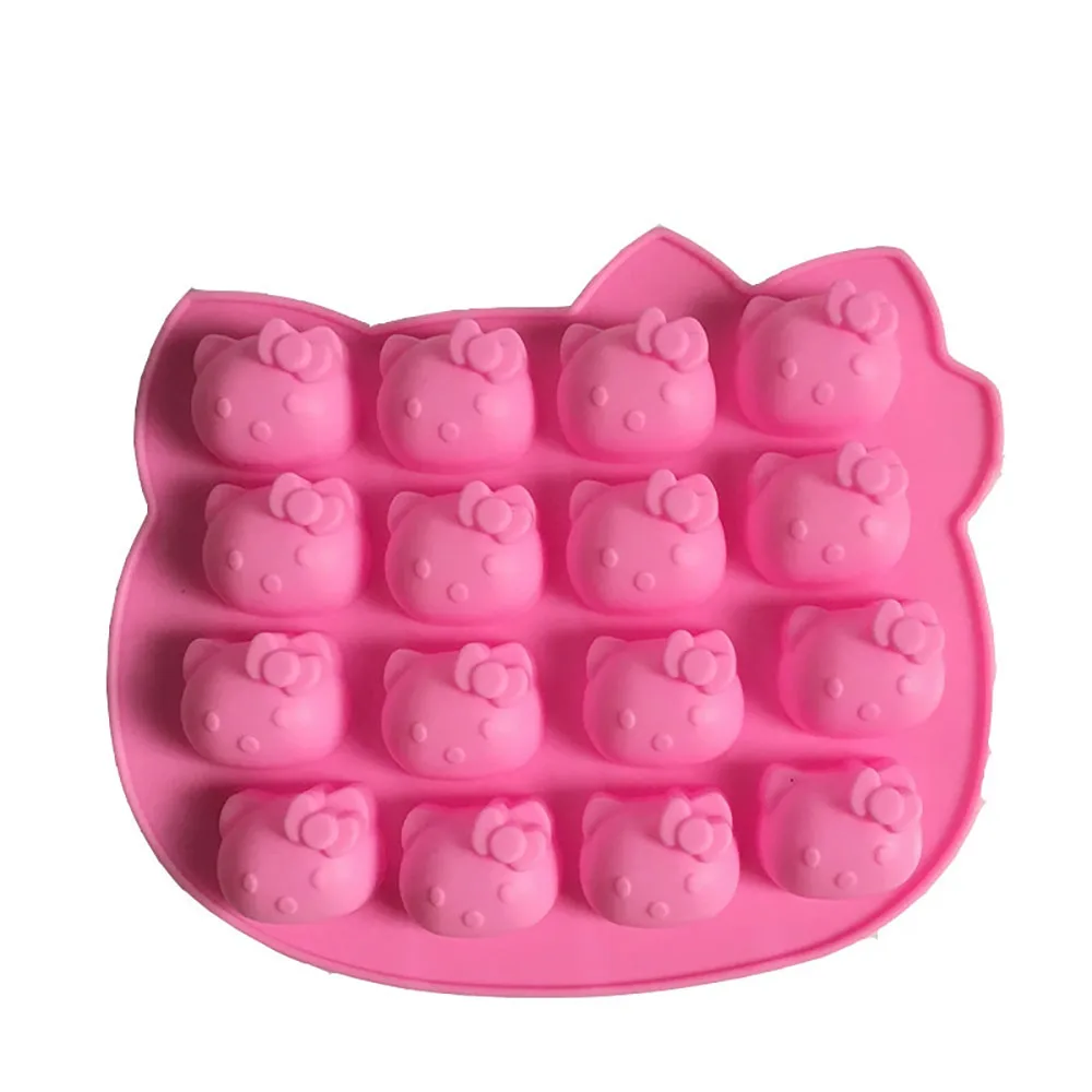 Cartoon Silicone Mold For Soap Rabbit Bear Mouse Cat Pig Duck Chocolate Baking Mould Animal Cake Decorating Tool Cupcake Topper