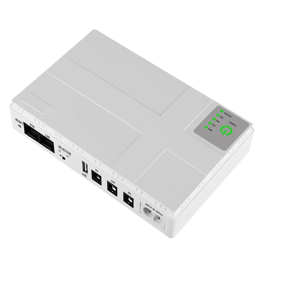 Imagem -02 - Adaptador de Alimentação cc Fonte de Alimentação Ininterrupta 10400mah 5v 9v 12v Ups Router Cat Óptico Adaptador Embutido Fonte de Alimentação de Backup