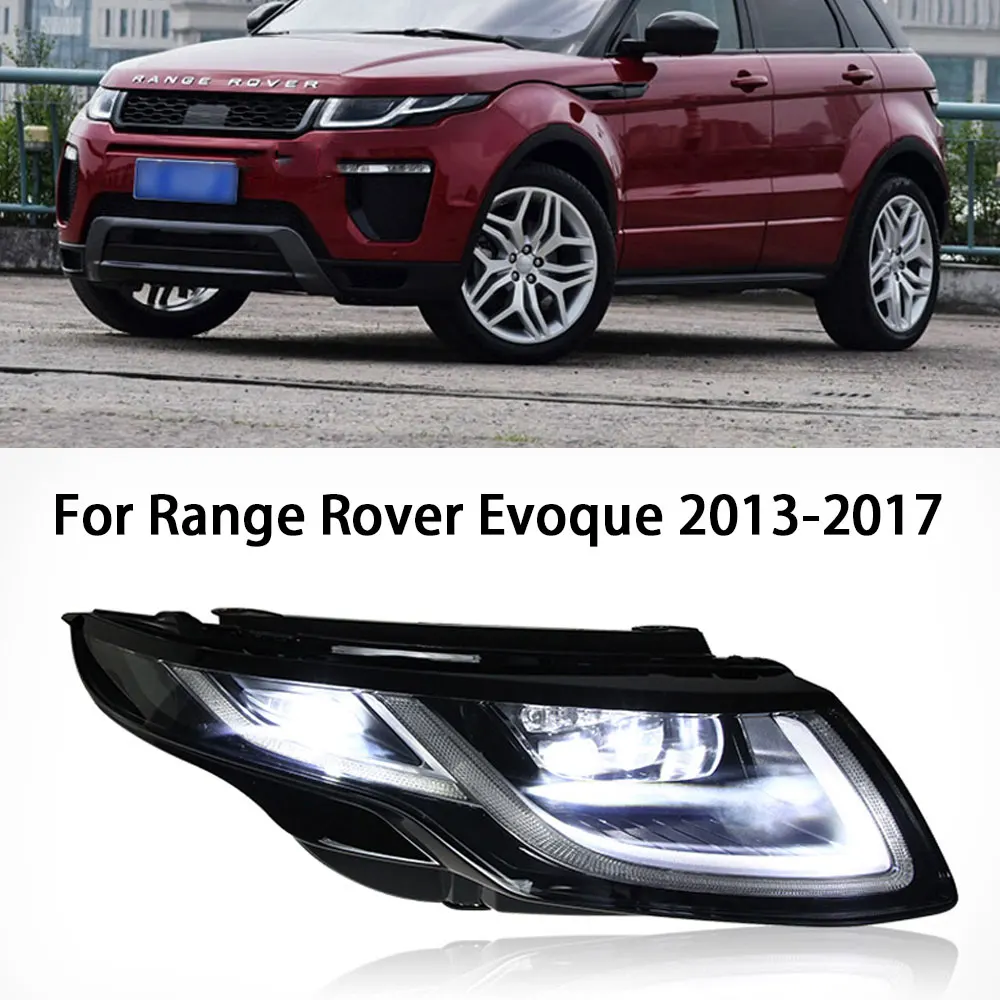 Car Styling For Land Rover Evoque 2013-2017 headlights retrofitting new LED daytime running lights turn signal headlights