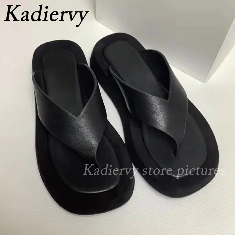 Letnie klapki japonki damskie kapcie oryginalne skórzane slajdy damskie klapki buty płaskie buty na plażę na co dzień slajdy damskie